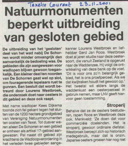 Texelse Courant 23-11-2001