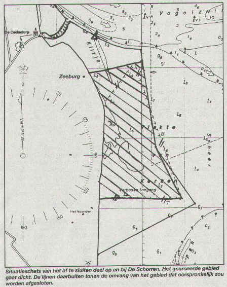 Kaart Schorren, Texel